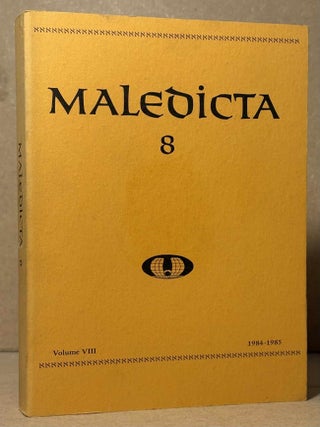Item #107206 Maledicta : The International Journal of Verbal Aggression _ Volume 8 (1984-1985)....