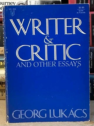 Writer & Critic and other essays
