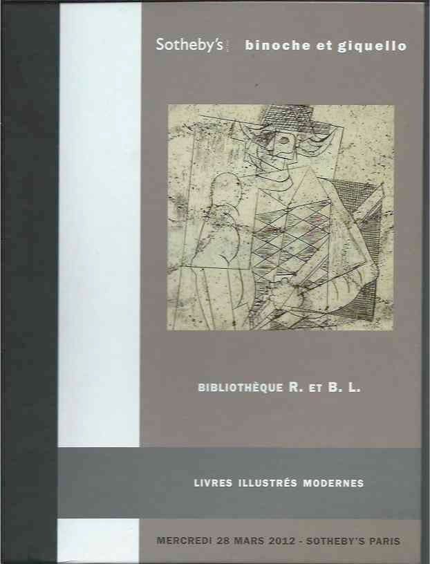 Item #37045 Bibliotheque R. et B.L. __Livres Illustres Modernes. Sotheby's.