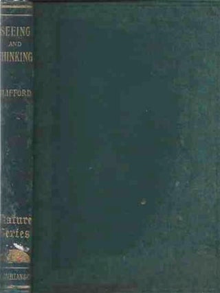 Item #38252 Seeing and Thinking. William Kingdon Clifford