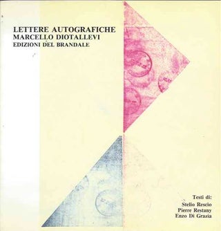 Item #38908 Lettere Autografiche Marcello Diotallevi. Marcello Diotallevi