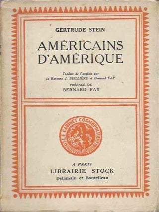 Item #41586 Americains D'Amerique __ Traduit de l'anglais par la Baronne J. Seilliere et Bernard...