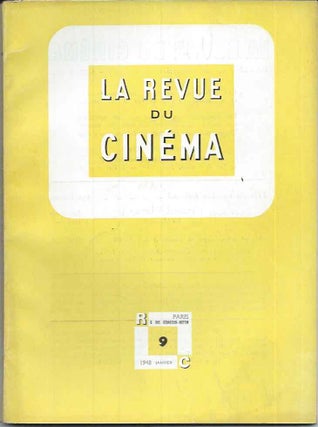 Item #43340 La Revue du Cinema 15 of the first 18 issues. Jean George ed Auriol