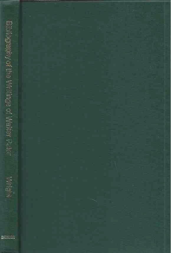 Item #44779 A Bibliography of the Writings of Walter H. Pater. Samuel Wright.