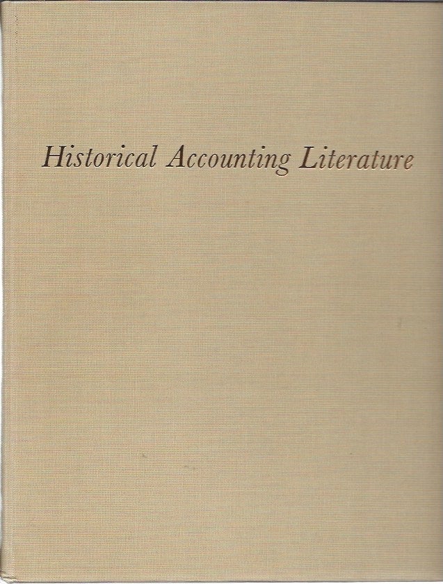 Item #45788 Historical Accounting Literature. Cheico Leidmann.