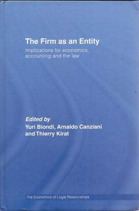 Item #50892 The Firm as an Entity _ Implications for Economics, Accounting and the Law _ The...