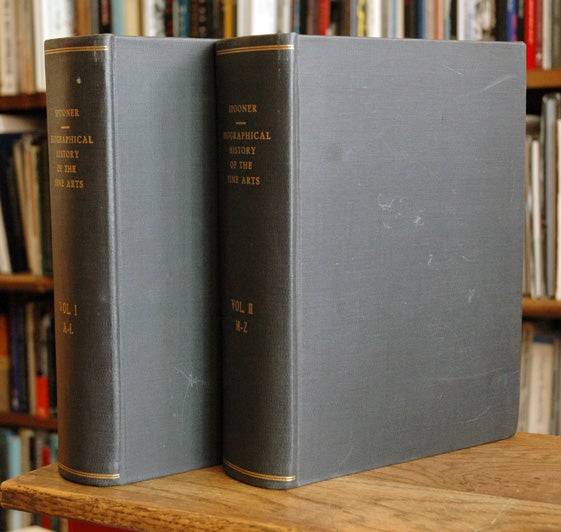 Item #55529 A Biographical History of the Fine Arts (two volumes). S. Spooner.