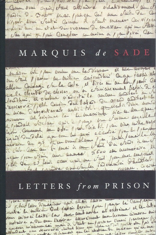 Item #58048 Letters from Prison. Marquis de Sade, Richard Seaver, trans.