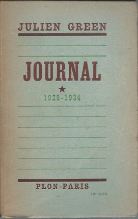 Item #59763 Journal 1928-1934. Julien Green