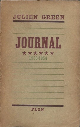 Item #59764 Journal 1950-1954. Julien Green