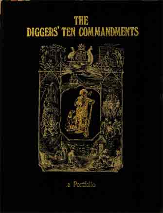 Item #60637 Diggers' Ten Commandments: A Portfolio. Peter Marsh, designer.