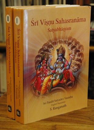 Item #62247 Sri Visnu Sahasranama Satyabhasyam__2 volumes. Sri Pandit Satyadev Vasistha