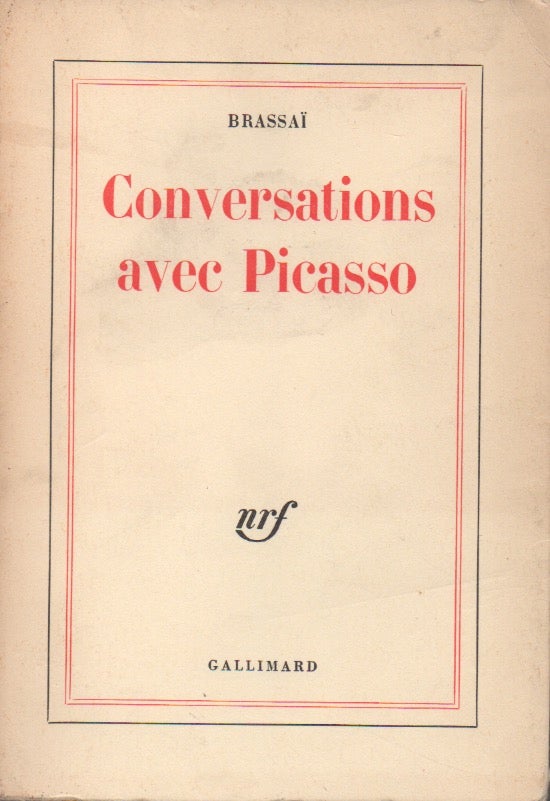 Item #63884 Conversations avec Picasso__53 photographs de l'auteur. Brassai.