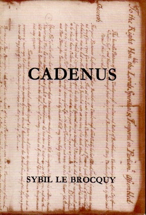 Item #64329 Cadenus _ A Reassesment in the Light of New Evidence of the Relationships Between...