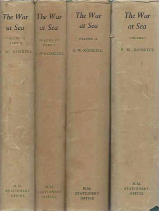 Item #65910 The War at Sea__4 volumes__fifth impression. Captain S. W. Roskill