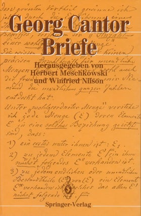 Item #65975 George Cantor Briefe. Herbert Meschkowski, Winfried Nilson