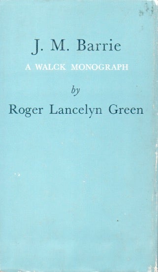 Item #66011 J.M Barrie _ A Walck Monograph. Roger Lancelyn Green.