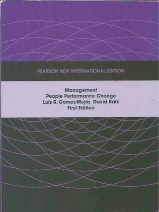 Item #66251 Management _ People Performance Change _ First Edition _ New International Edition....