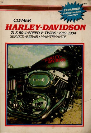 Item #66899 Harley-Davidson _ 74 & 80 4-Speed V-Twins 1959-1984 Service Repair Maintenance. NA