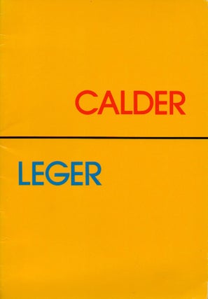 Item #67222 Alexander Calder Fernand Leger _ October 4-17, 1979. NA