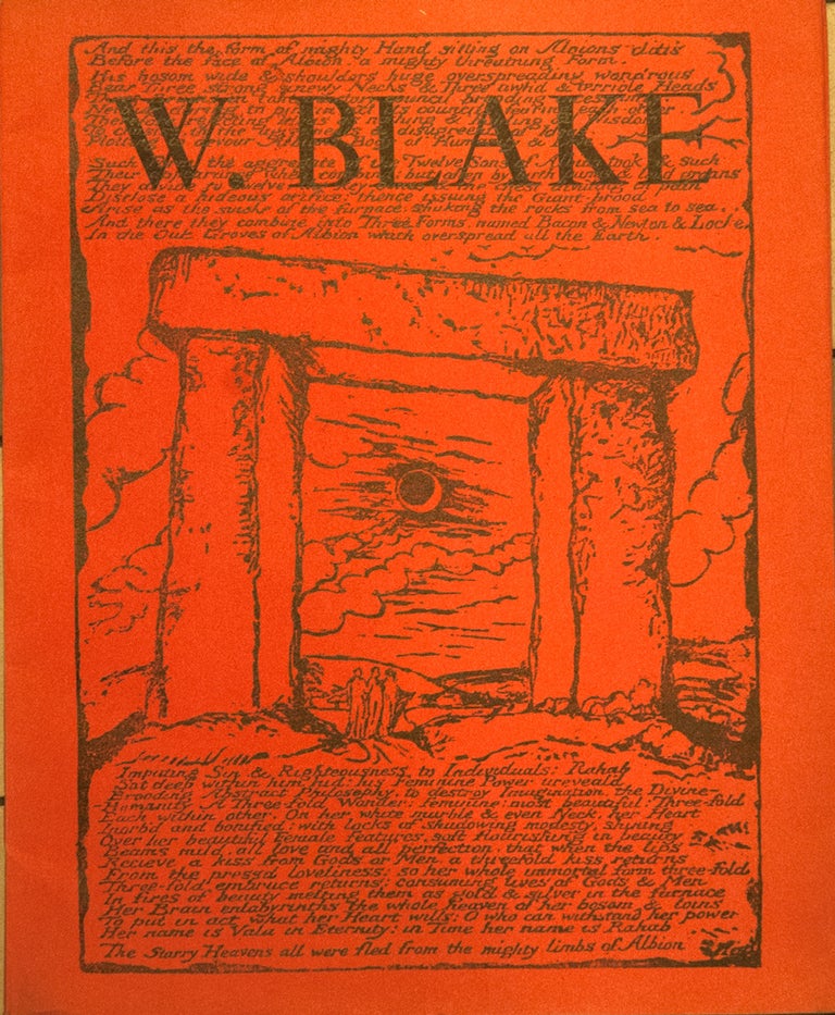 Item #68874 William Blake 1757-1827. W. Blake, Andre Gide, intro.