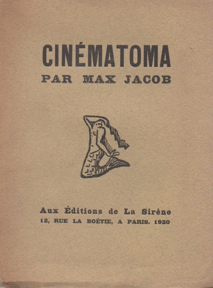 Item #69404 Cinematoma. Max Jacob.