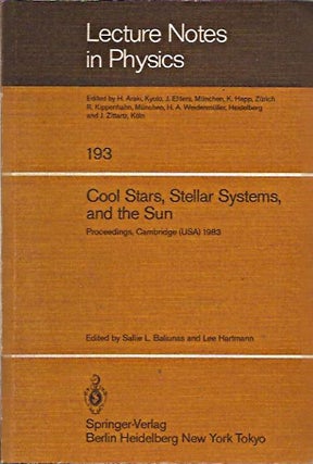 Item #70147 Cool Stars, Stellar Systems, and the Sun: Proceedings Third Cambridge Workshop,...