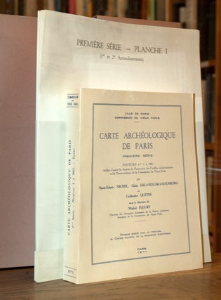Item #70412 Carte Archeologique de Paris. Marie-Edmee Michel, Alain Erlande-Brandenburg, Chaterin...