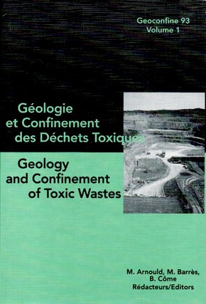Item #70435 Geologie et Confinement des Dechets Toxiques _ Geology and Confinement of Toxic...