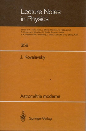 Item #72106 Lecture Notes in Physics _ 358. J. Kovalevsky