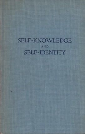 Item #73817 Self-Knowledge and Self-Identity. Sydney Shoemaker