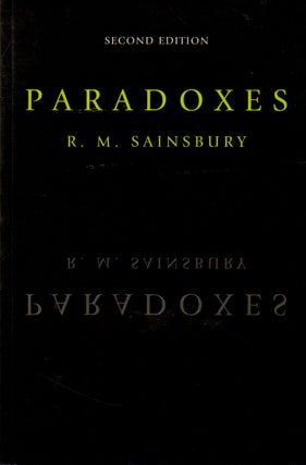 Item #74170 Paradoxes_Second edition. R. M. Sainsbury