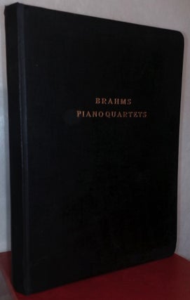 Item #75008 Brahms _ Quartette Fur Klavier, Violine, Viola Und Violoncello. Georg Schumann