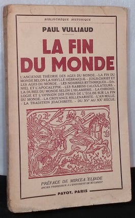 Item #75967 La Fin du Monde. Paul Vulliaud