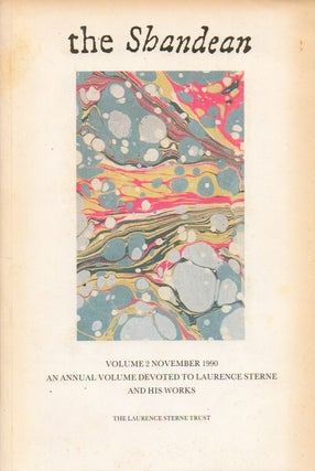 Item #76149 The Shandean_ Volume 2 November 1990_ An Annual Volume Devoted to Laurence Sterne and...