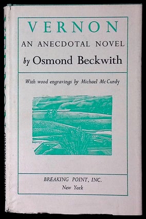 Item #77063 Vernon _ An Anecdotal Novel. Osmond Beckwith