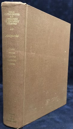 Item #77893 Sale Catalogues of Libraries of Eminent Persons. eds, intro, Stuart Piggott, A. N. L....