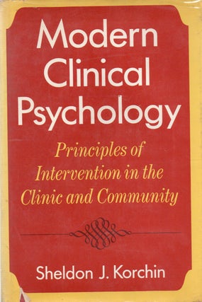 Item #79282 Modern Clinical Psychology_Principles of Intervention in the Clinic and Community....