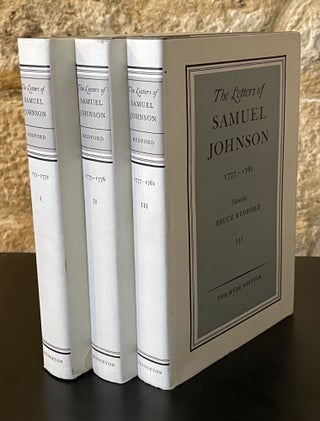 Item #80597 The Letters of Samuel Johnson _ 3 volumes _ 1731-1772 1773-1776 1777-1781. Samuel...