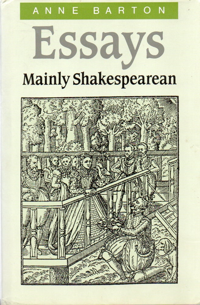 Item #82060 Essays_ Mainly Shakespearean. Anne Barton.