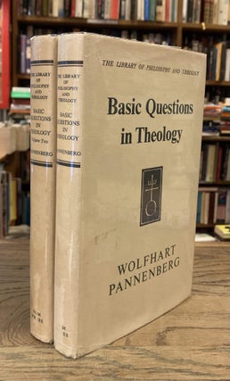 Item #82416 Basic Quesitons in Theology _ 2 Volumes. Wolfhart Pannenberg