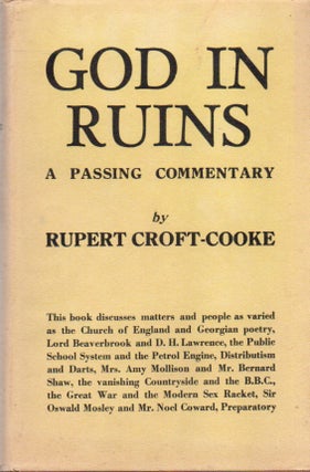 Item #82448 God in Ruins_ A Passing Commentary. Rupert Croft-Cooke
