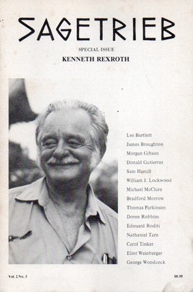 Item #82529 Sagetrieb _ Vol. 2 No. 3 Winter 1983 Special Issue Kenneth Rexroth. Basil Bunting,...