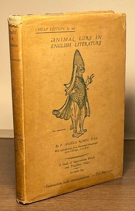 Item #82712 Animal Lore in English Literature. Ansell Robin