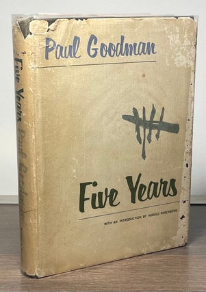 Item #83368 Five Years. Paul Goodman