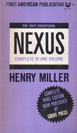 Item #84126 Nexus. Henry Miller
