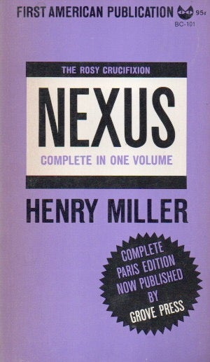 Item #84126 Nexus. Henry Miller.