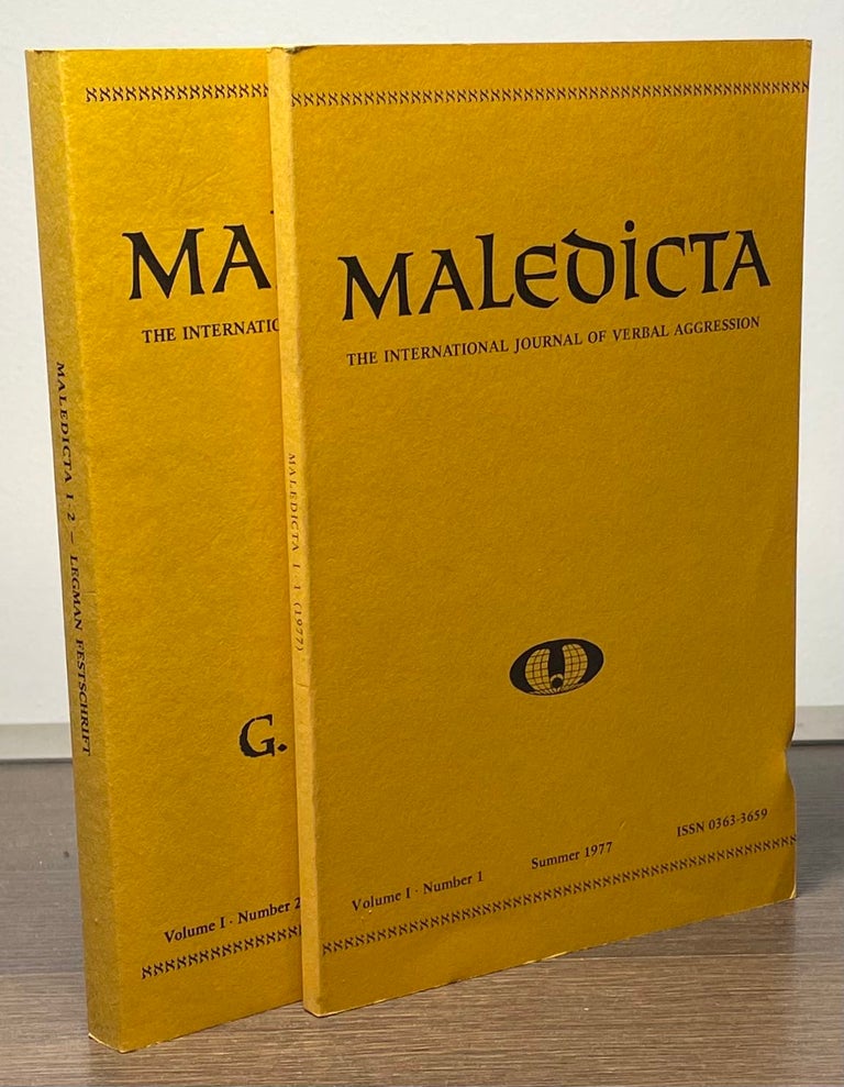 Item #84603 Maledicta _ The International Journal of Verbal Aggression Volume 1 Number 1 & 2 Summer 1977 Winter 1977. Reinhold Aman.