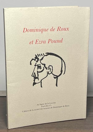 Item #86416 Dominique de Roux et Ezra Pound. NA