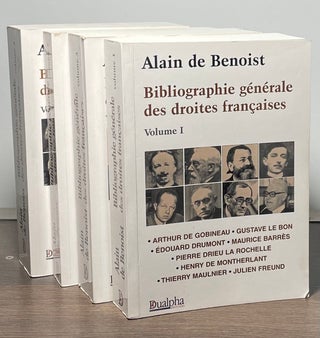 Item #86805 Bibliographie generale des droites francaises _ 4 volumes. Alain de Benoist